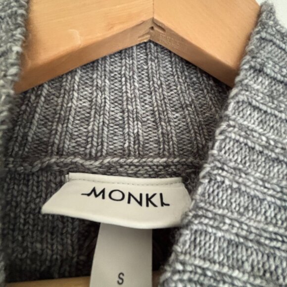 Monkl Grey Cropped Sweater - Picture 3 of 4